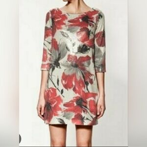 Zara Sequin Long Sleeve Mini Dress Size L